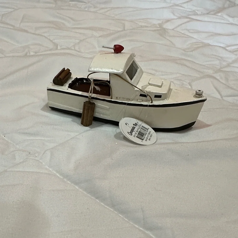 Chesapeake Bay Nautical White and Brown Boat Decor - Picture 6 of 9